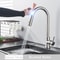 Black Touch Control Kitchen Faucet With PullOut Spray Modern Sink Tap 6