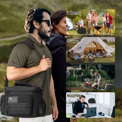 heavy duty tactical lunch bag - insulated leakproof cooler for work, camping & outdoors