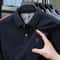 Men's Cotton Polo Shirt with Embroidery Breathable Business Casual Summer Fit