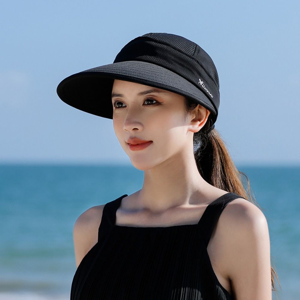 Wide Brim Sun Hat for Women with UV Protection Adjustable Foldable Travel Beach Hat
