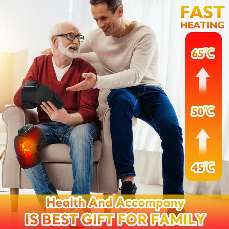 Rechargeable Heated Shoulder Brace Massager for Pain Relief, Muscle Recovery & Daily Support