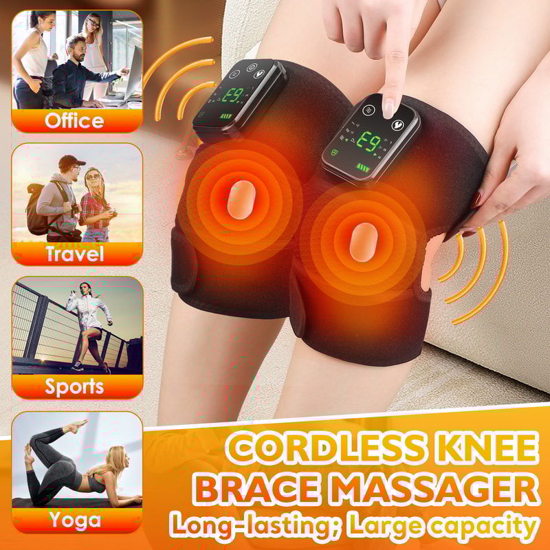 Rechargeable Heated Shoulder Brace Massager for Pain Relief, Muscle Recovery & Daily Support
