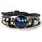 Glow Zodiac Leather Bracelet For Men Women Astrology Gift 11