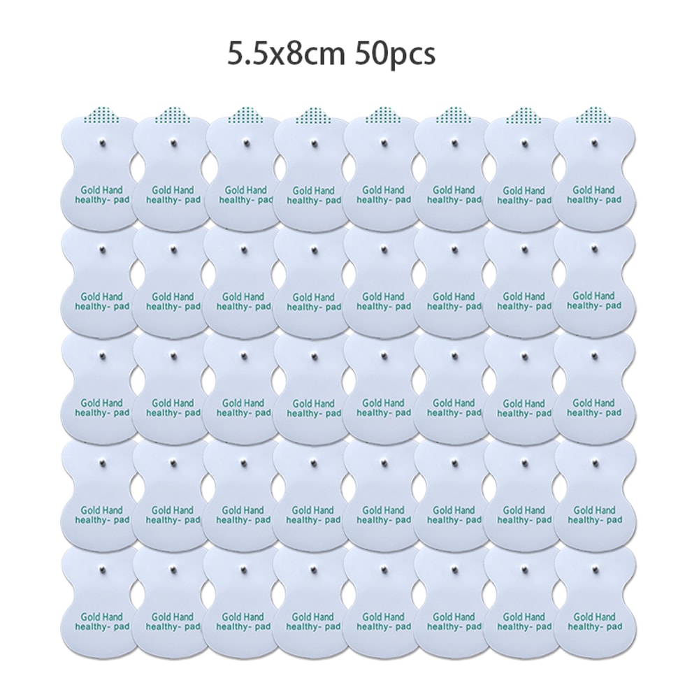 Reusable TENS Electrode Pads with Gel for Digital Massager, Pain Relief & Muscle Therapy