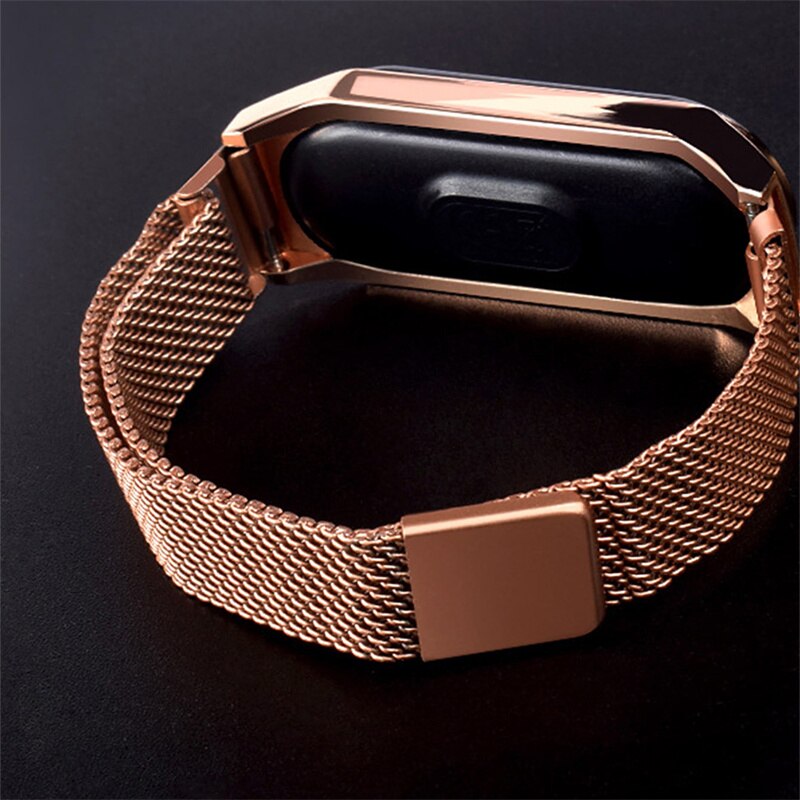 Women's Waterproof LED Touch Watch with Magnetic Mesh Strap