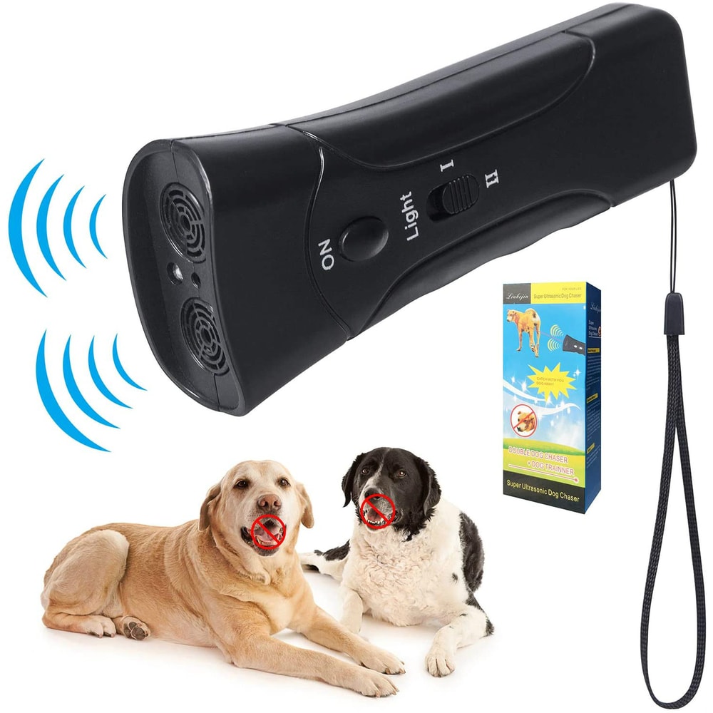 Ultrasonic Anti Barking Device with LED Light Rechargeable Dog Barking Trainer