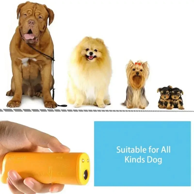 Ultrasonic Anti Barking Device with LED Light Rechargeable Dog Barking Trainer