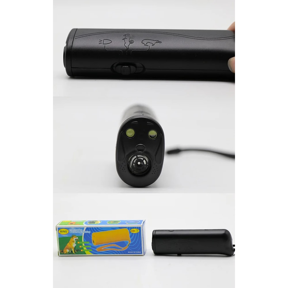 Ultrasonic Anti Barking Device with LED Light Rechargeable Dog Barking Trainer