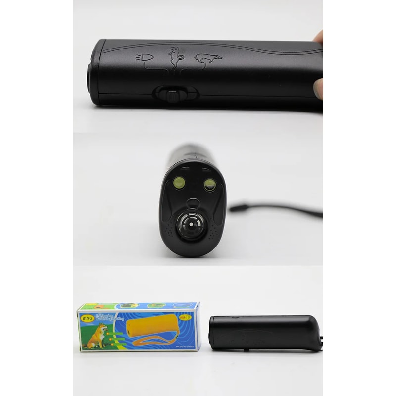 Ultrasonic Anti Barking Device with LED Light Rechargeable Dog Barking Trainer
