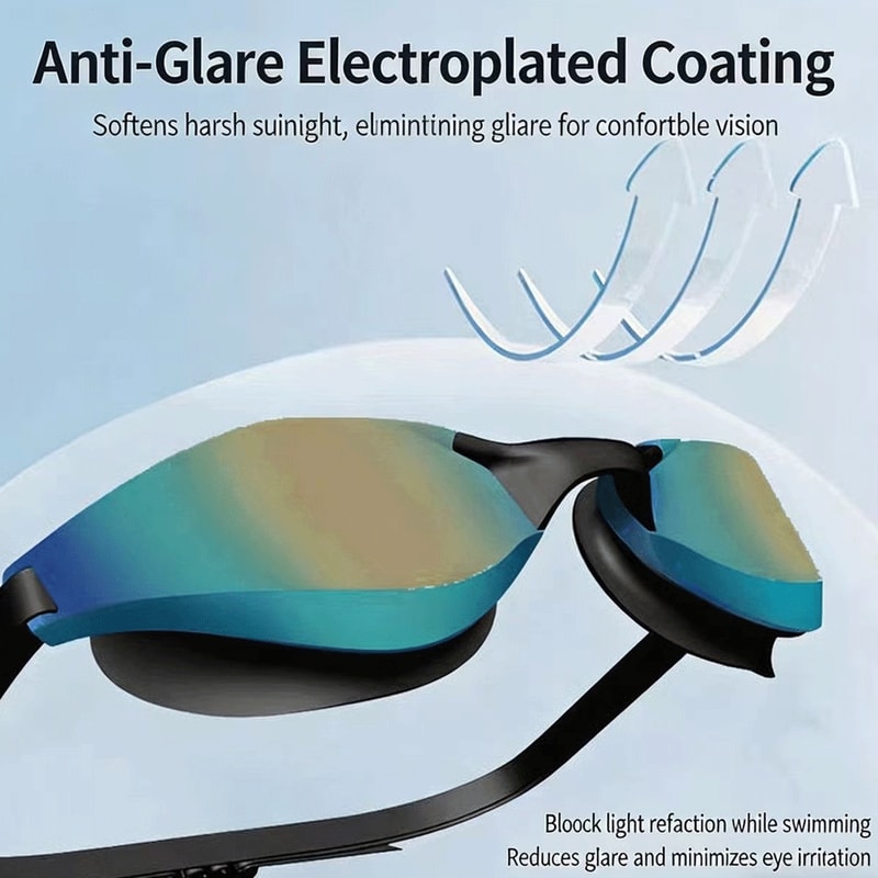 High Performance Anti Fog Swim Goggles With Earplugs Leak Proof UV Protection 6