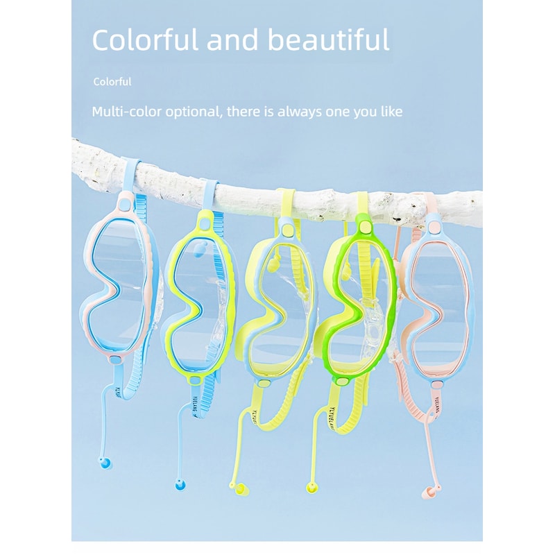 Kids Anti Fog Swim Goggles No Leak Silicone Wide View Swimming Goggles For Boys Girls 4