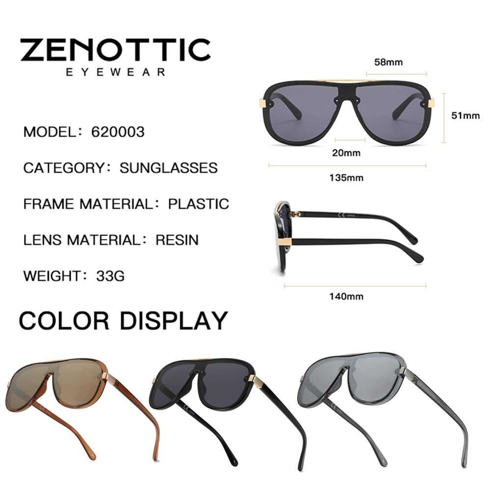 ZENOTTIC Fashion Popular Sunglasses Unisex Sports Goggles Driving Goggles UV400 Goggles Sunglasses