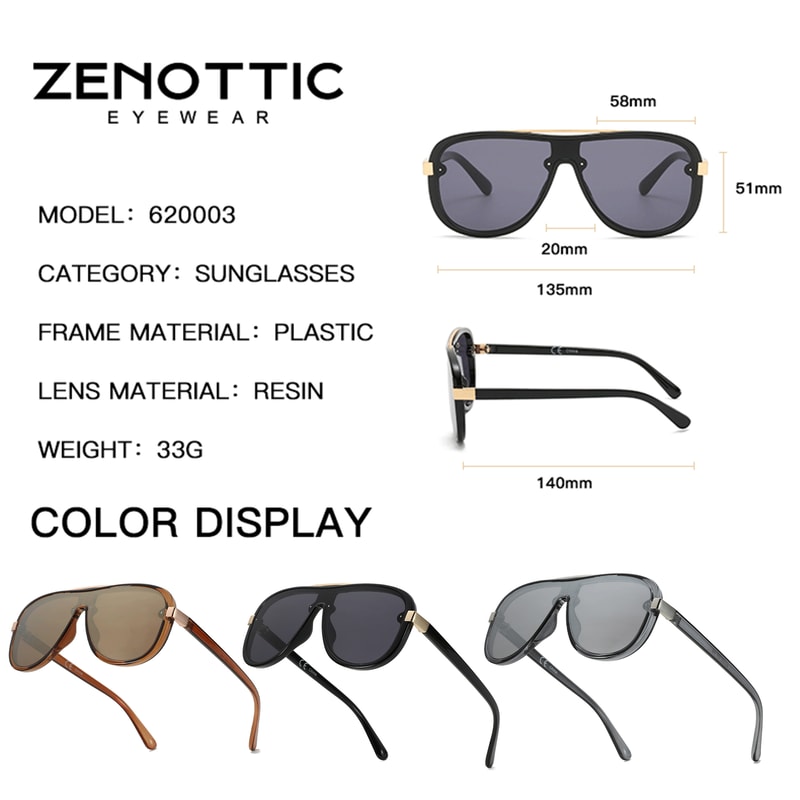 ZENOTTIC Fashion Popular Sunglasses Unisex Sports Goggles Driving Goggles UV400 Goggles Sunglasses