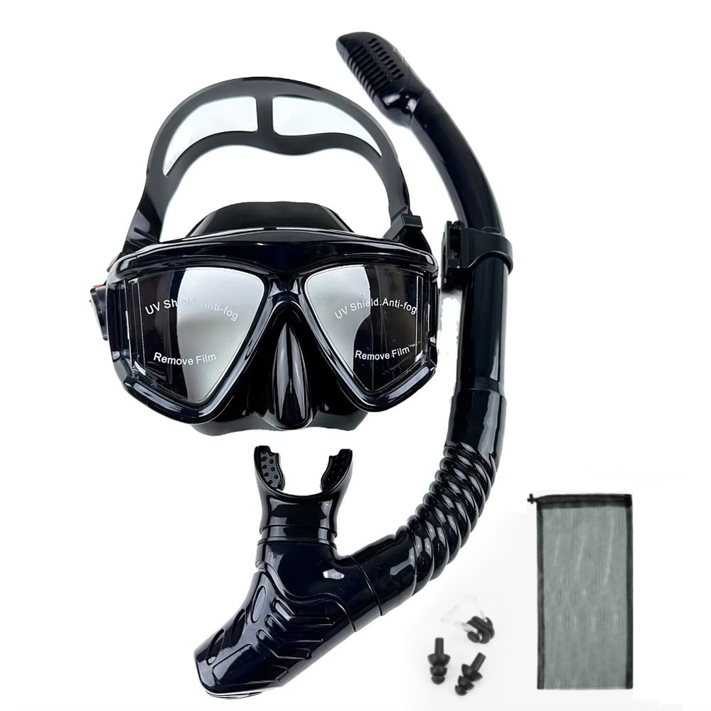 Anti Fog Snorkeling Mask For Adults Silicone Scuba Diving Mask Wide View Swim Goggles 0