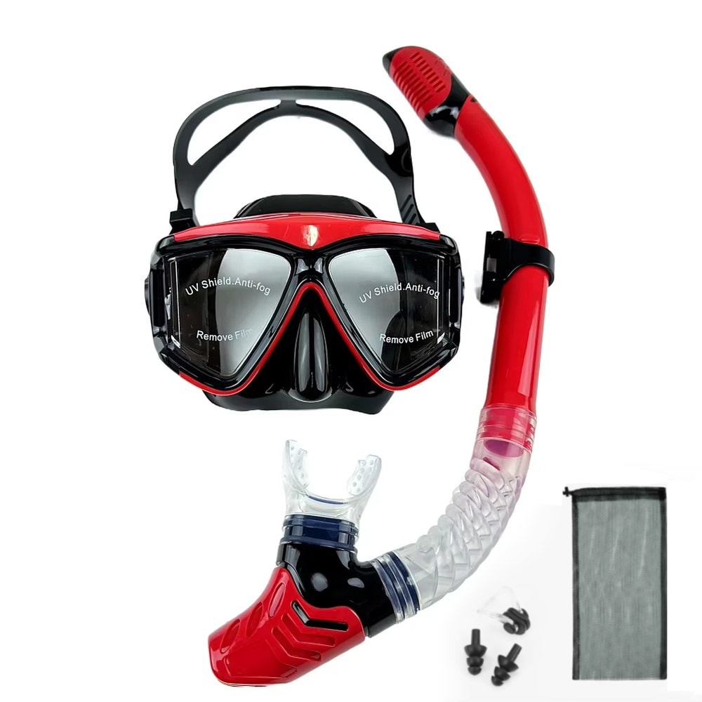 Anti Fog Snorkeling Mask For Adults Silicone Scuba Diving Mask Wide View Swim Goggles 2