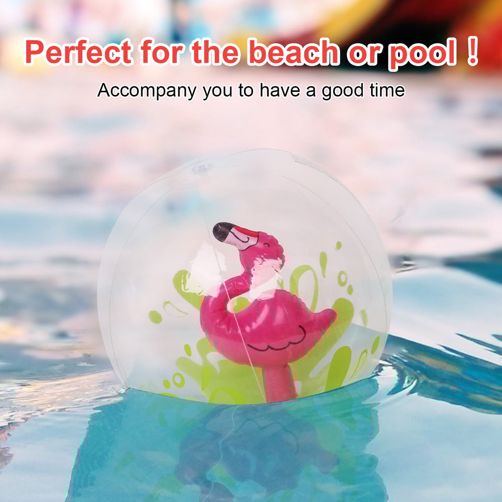Flamingo Inflatable Beach Ball Durable PVC Pool Toy For Summer Fun 4