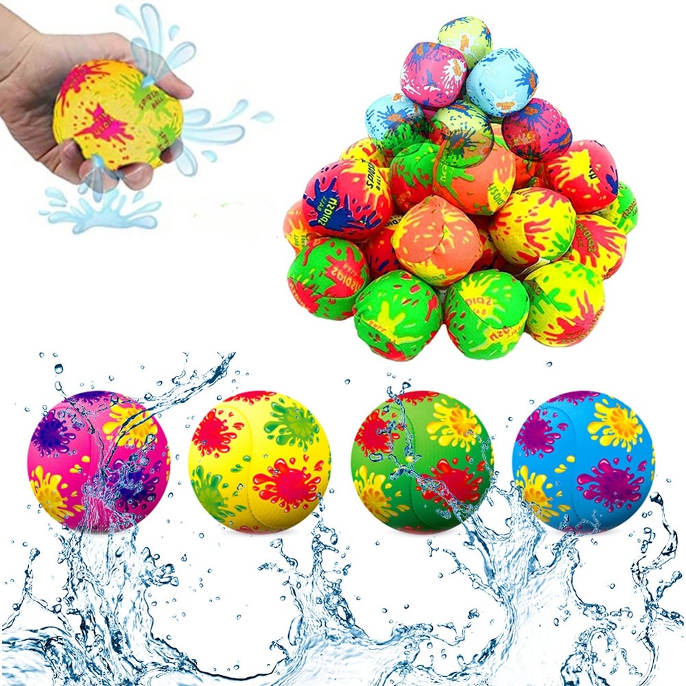 Reusable Splash Balls Soft Water Balloons Reusable For Kids Pool Beach Fun 0