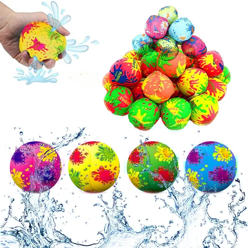 Reusable Splash Balls Soft Water Balloons Reusable For Kids Pool Beach Fun 0