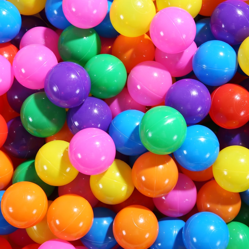 Colorful Baby Ball Pit Balls Soft Plastic Play Balls for Kids Indoor Outdoor Fun