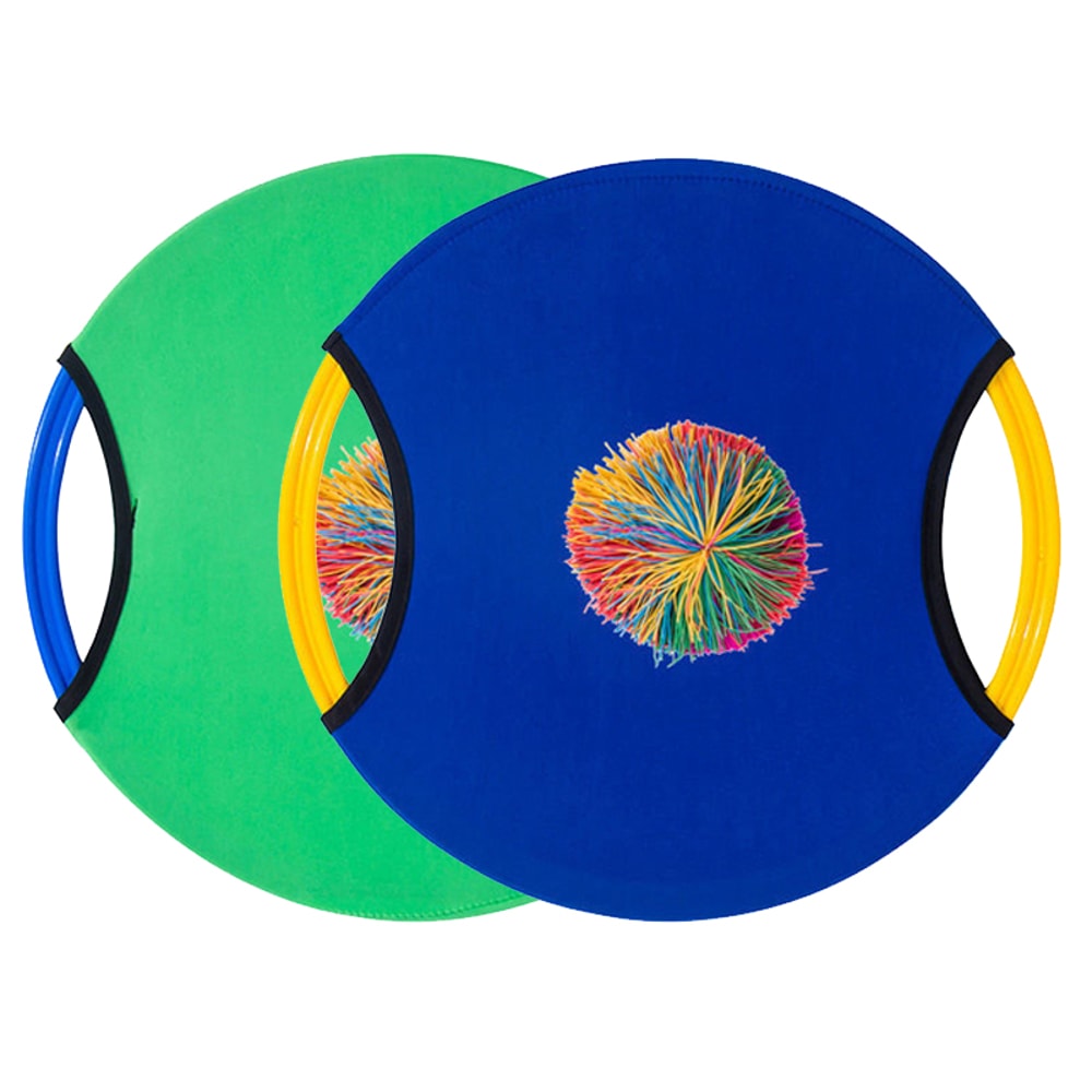 BouncePlay Paddle Ball Flying Disc Set For Kids Outdoor Games Family Backyard Fun 5