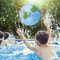 Inflatable World Globe Beach Ball For Kids Learning Outdoor Play 0