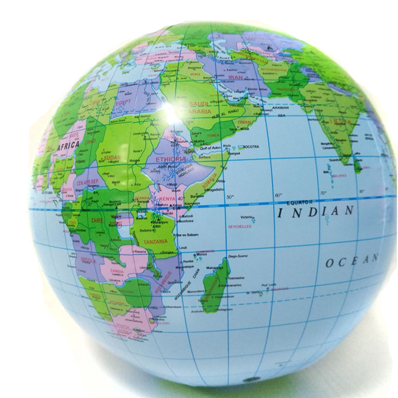 Inflatable World Globe Beach Ball For Kids Learning Outdoor Play 5