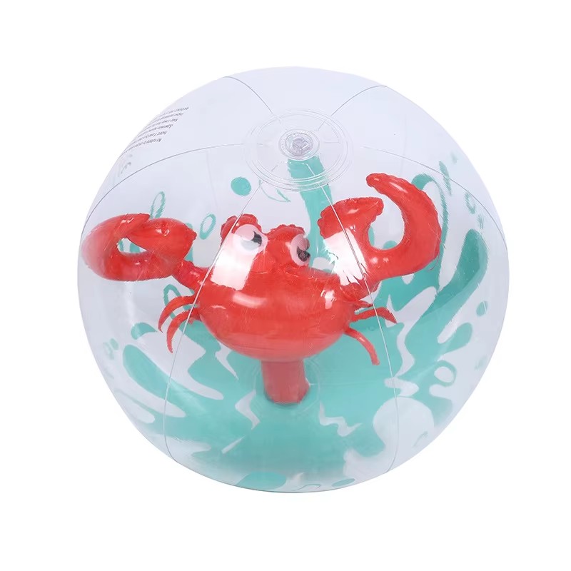Transparent Inflatable Beach Ball With Flamingo Unicorn Designs For Kids Outdoor Water Fun 7