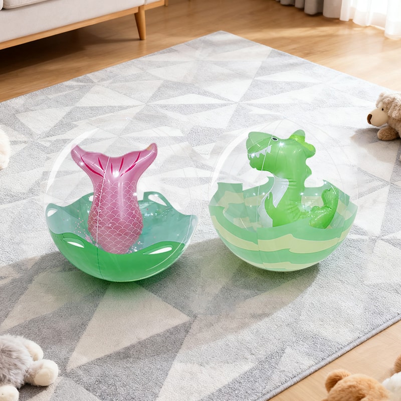 Dinosaur Tail Inflatable Beach Ball For Kids Outdoor Pool Toy 2