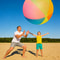 Neon Transparent Inflatable Beach Ball For Pool Party Fun Durable PVC Summer Water Toy 0