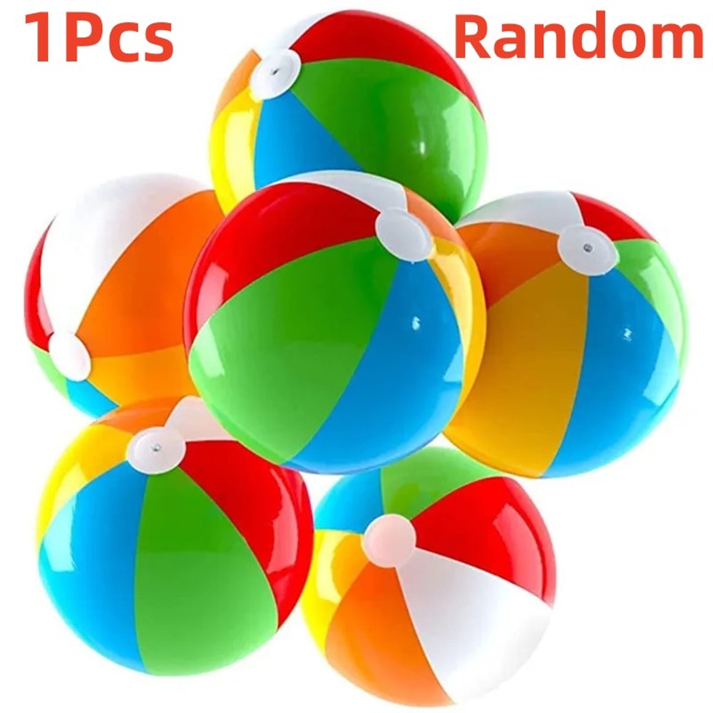 Colorful Inflatable Beach Ball For Kids Pool Party Water Play Toy 3