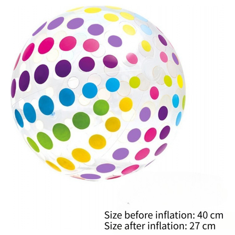 Transparent Colorful Inflatable Beach Ball For Pool Summer Fun 4