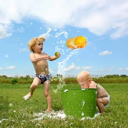 reusable water splash balls set for kids pool toys and summer water fun