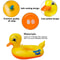 Baby Duck Inflatable Swim Float Seat With Handle Safe Baby Swim Float For Pool Beach Fun 4