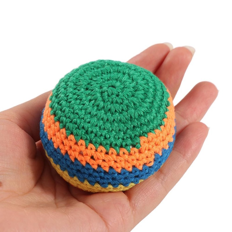 Colorful Knitted Juggling Balls Set Soft Bean Bag Balls For Kids And Stress Relief Play 1