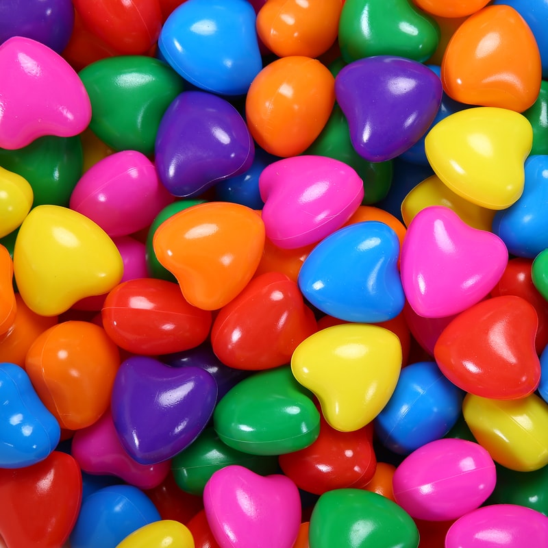 Heart Shape Ball Pit Balls Set Soft Ball Pit Balls For Kids Playhouses Tents 6