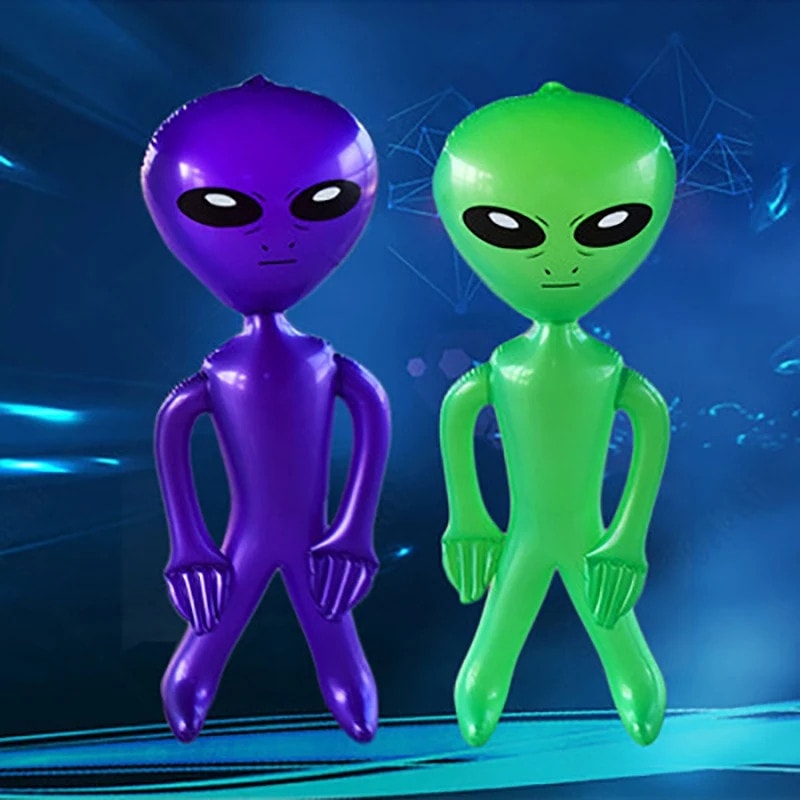 Inflatable Alien Party Prop Giant PVC Alien Doll For Pool Party Decorations Beach Fun 1