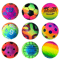 Elastic Rainbow Ball Toy For Kids Soft Bouncy Sensory Play Ball For Indoor Outdoor Fun 2