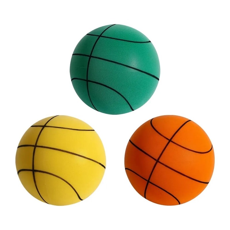 Silent Indoor Basketball For Kids Soft Foam Training Ball Quiet Bounce Toy 1