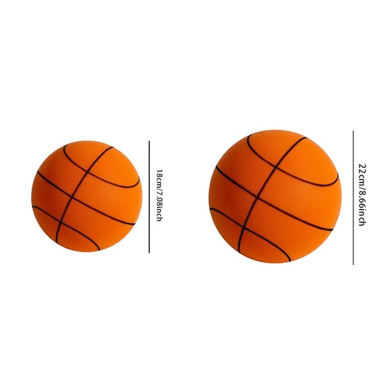 Silent Indoor Basketball For Kids Soft Foam Training Ball Quiet Bounce Toy 2