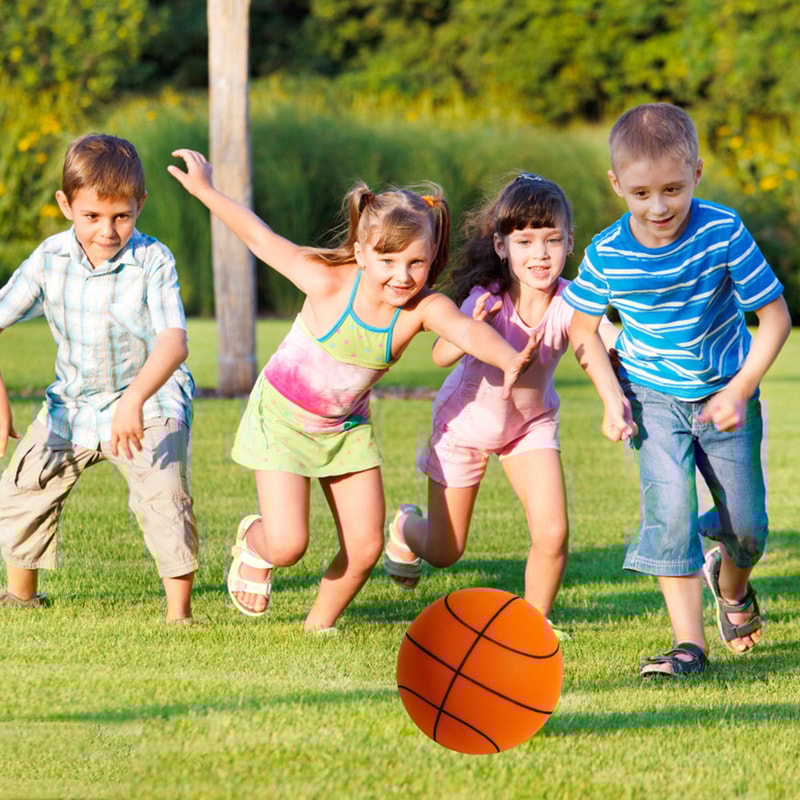 Silent Indoor Basketball For Kids Soft Foam No Noise Bounce Ball Toy 7