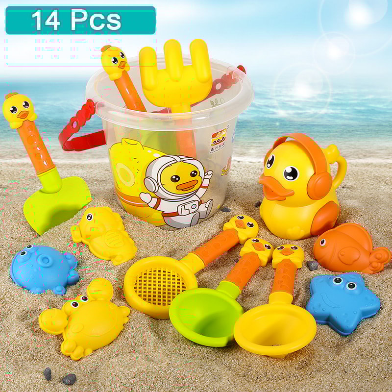 Kids Beach Sand Play Set Sand Toys For Kids Bucket Shovel Kit For Beach Toys Set 1