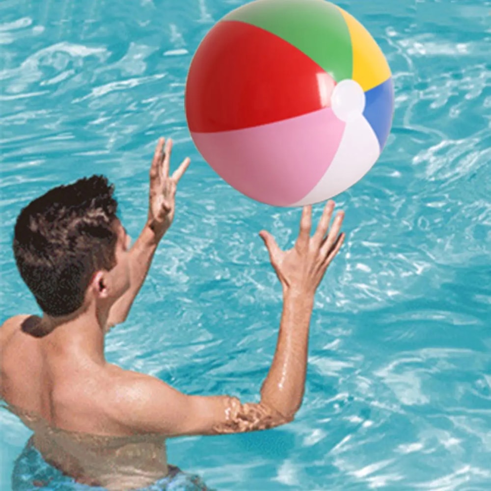 Multicolor Inflatable Beach Ball For Kids Pool Toy Summer Water Play Beach Party Fun 5