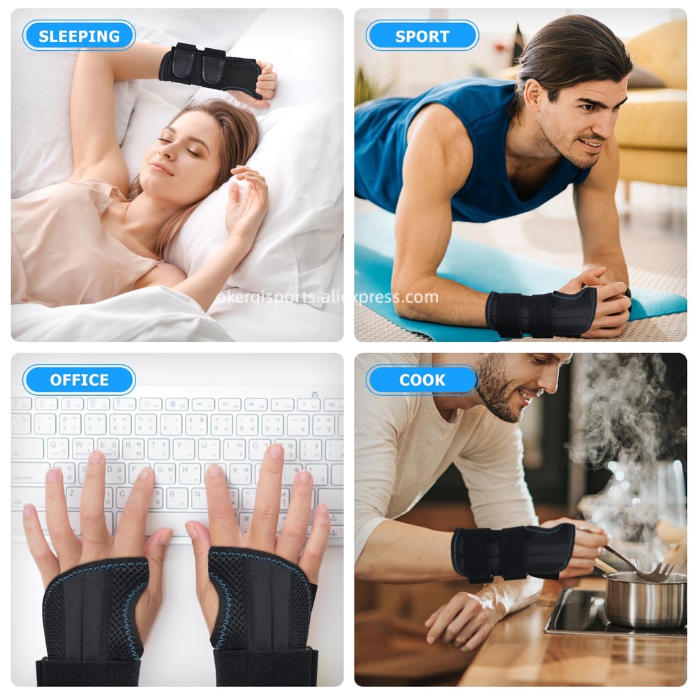 Adjustable Wrist Brace for Carpal Tunnel Relief with Thumb Support