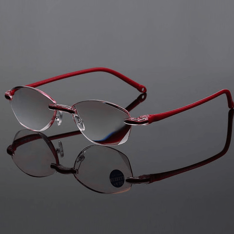 Elegant Rimless AntiBlue Light Glasses For Reading Comfortable Daily Use 1