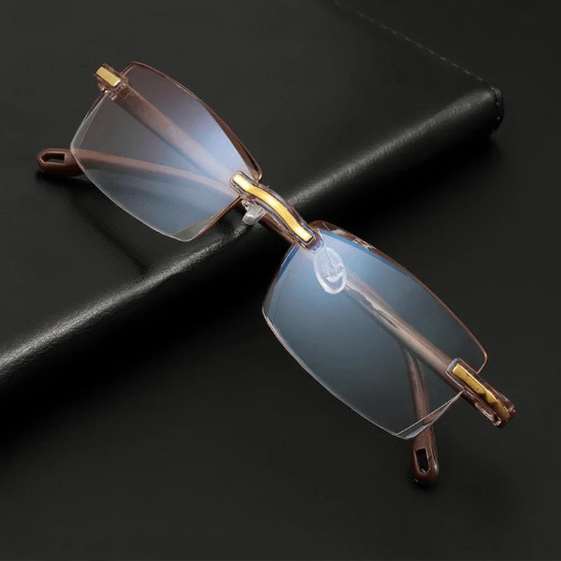 Elegant Rimless AntiBlue Light Glasses For Reading Comfortable Daily Use 4