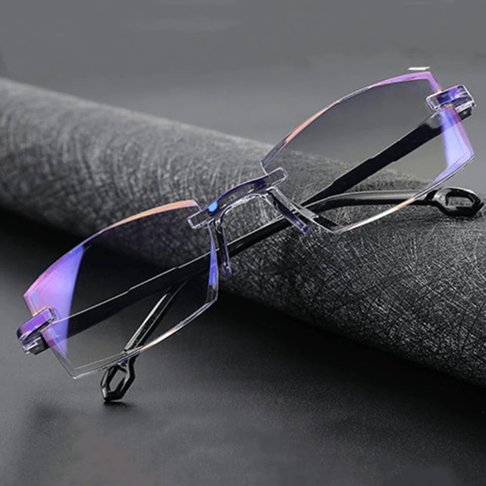 Elegant Rimless AntiBlue Light Glasses For Reading Comfortable Daily Use 5