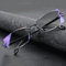 Elegant Rimless AntiBlue Light Glasses For Reading Comfortable Daily Use 5