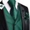 Men Elegant Silk Jacquard Waistcoat Set For Special Occasions 4