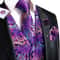 Men Elegant Silk Jacquard Waistcoat Set For Special Occasions 12