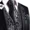 Men Elegant Silk Jacquard Waistcoat Set For Special Occasions 20